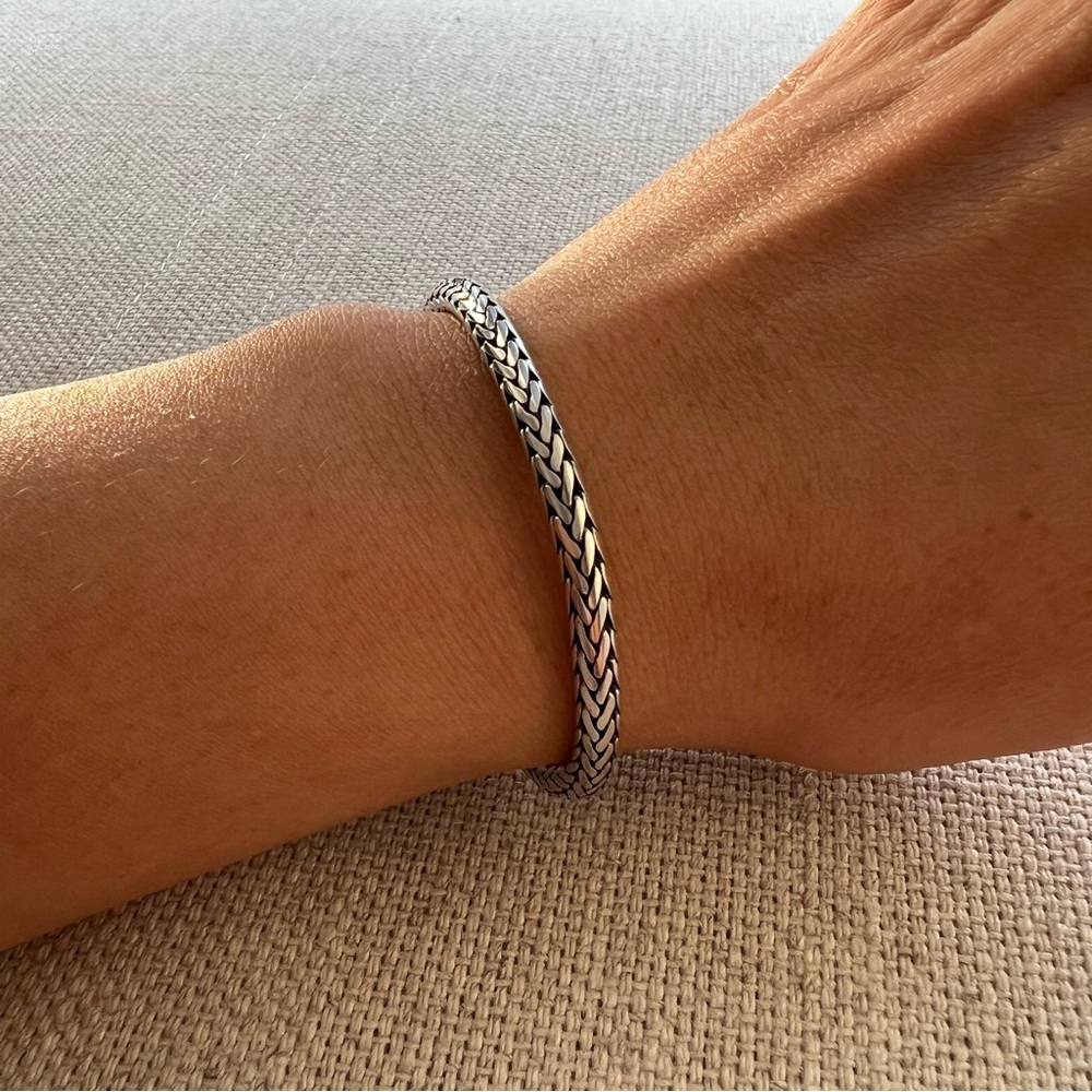 Sterling Silver Artisan Braided Rope Bracelet